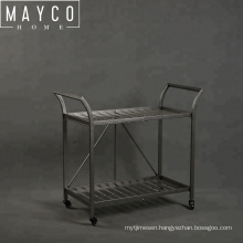 Mayco Metal 2 Tiered Bar Tea Cart Trolley